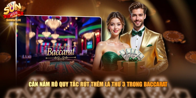 Cần nắm rõ quy tắc rút thêm lá thứ 3 trong baccarat