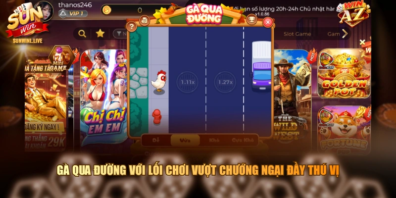 Gà qua đường với lối chơi vượt chướng ngại đầy thú vị 